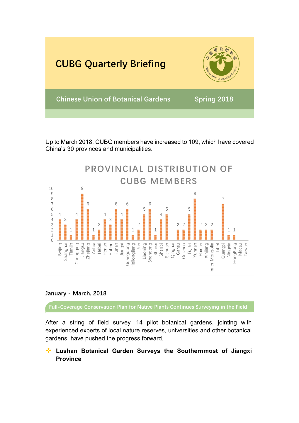 CUBG Quarterly Briefing