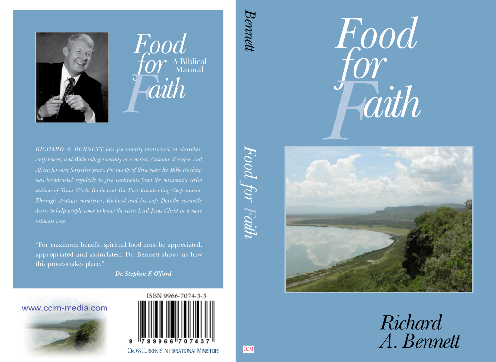 Food for Faith Is Already Printed in Other Languages As a Missionary Extension of Cross Currents International Ministries and International Prison Ministry