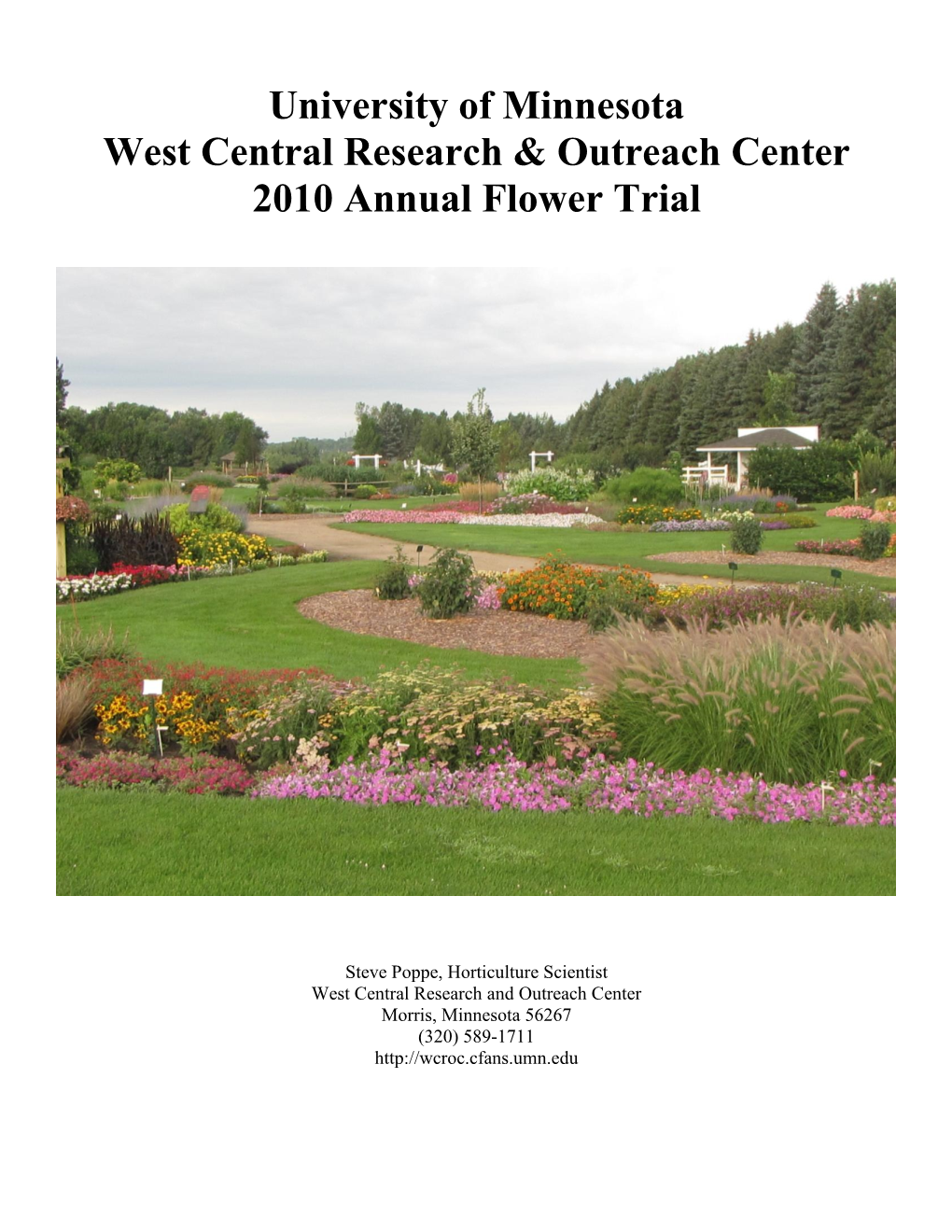 2010 Annual Flower Trial Report