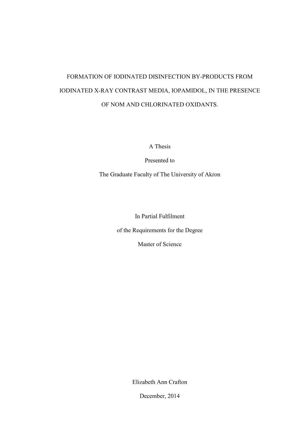 Formation of Iodinated Disinfection By-Products From