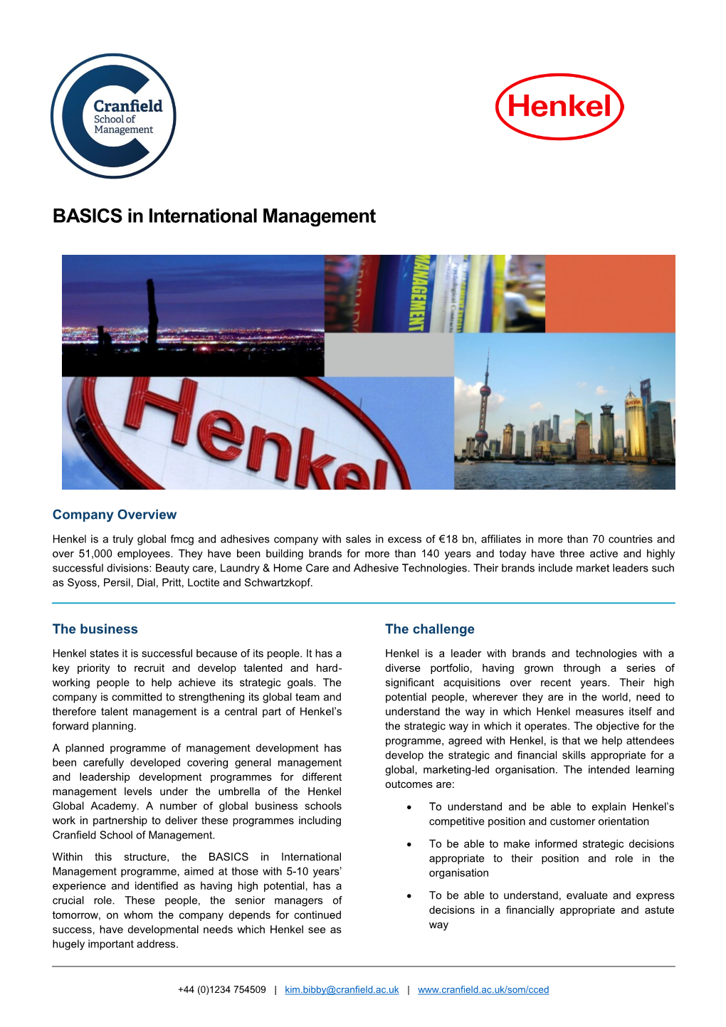 BASICS in International Management