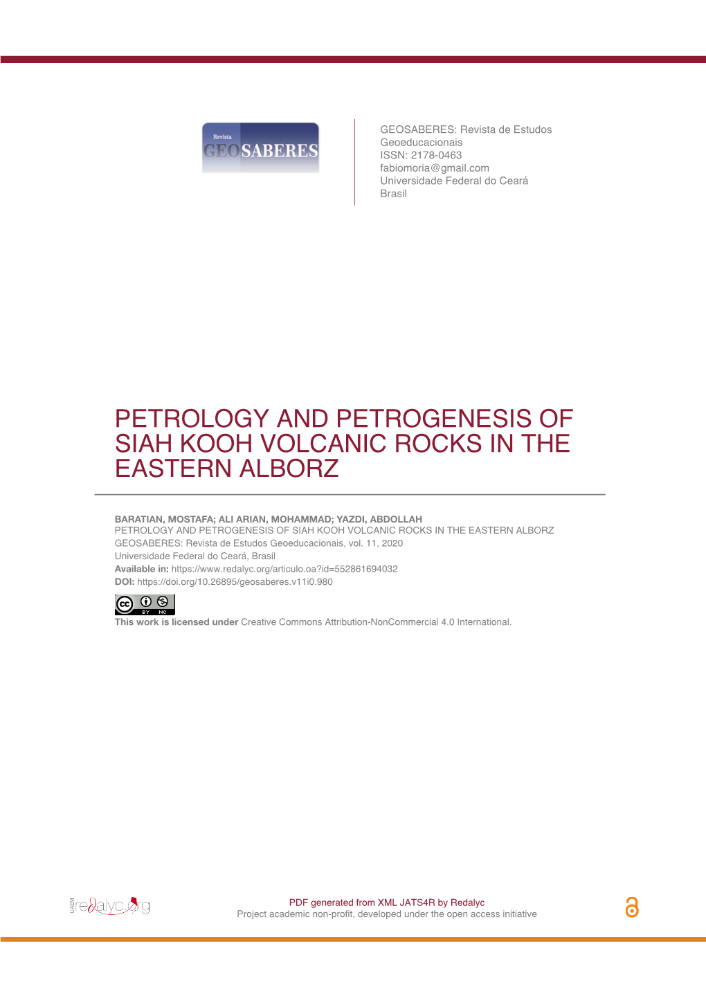 Petrology and Petrogenesis of Siah Kooh Volcanic Rocks in the Eastern Alborz