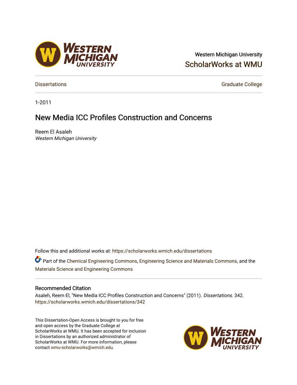 New Media ICC Profiles Construction and Concerns