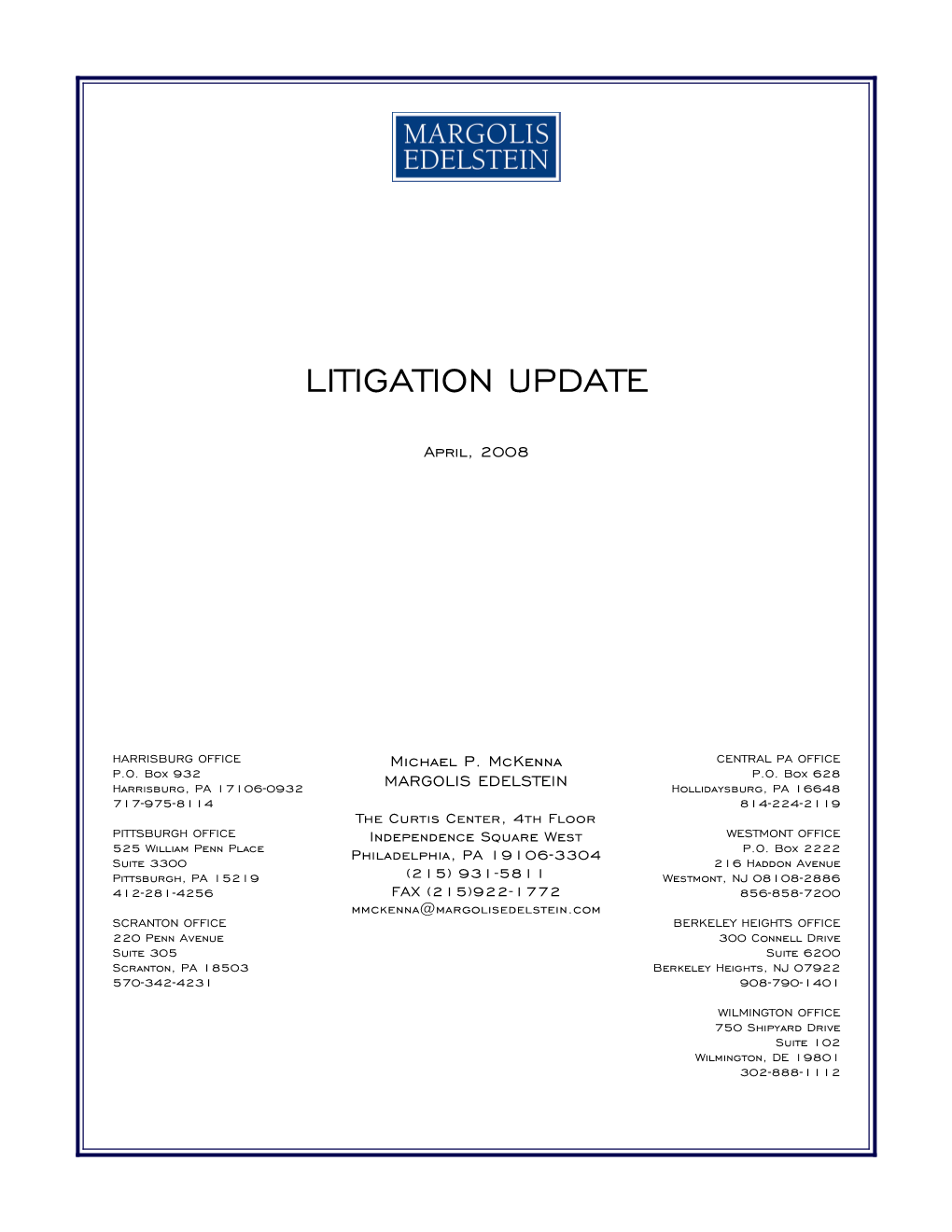 Litigation Update