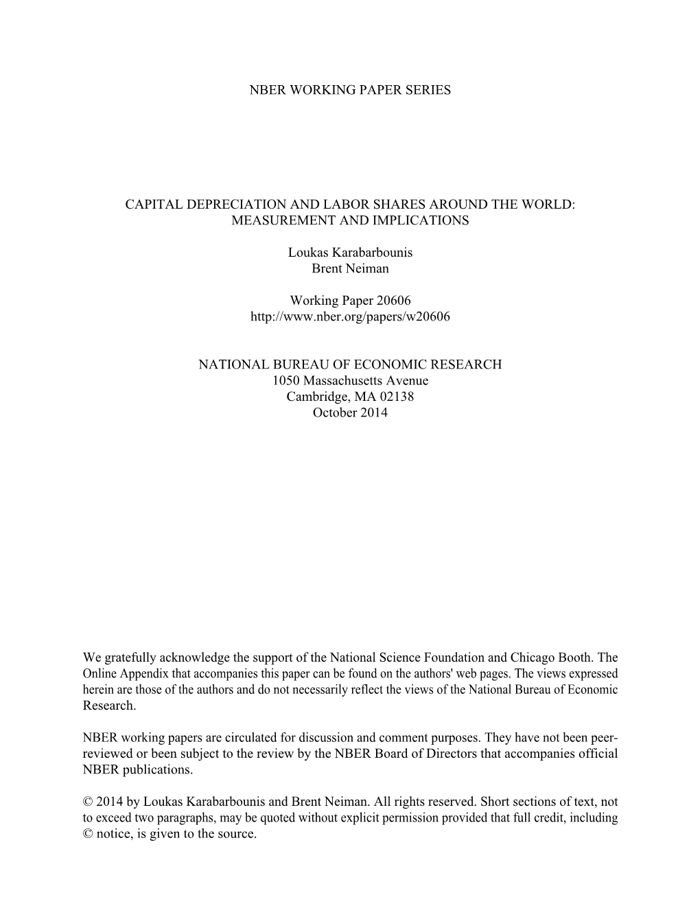 Capital Depreciation and Labor Shares Around the World: Measurement and Implications