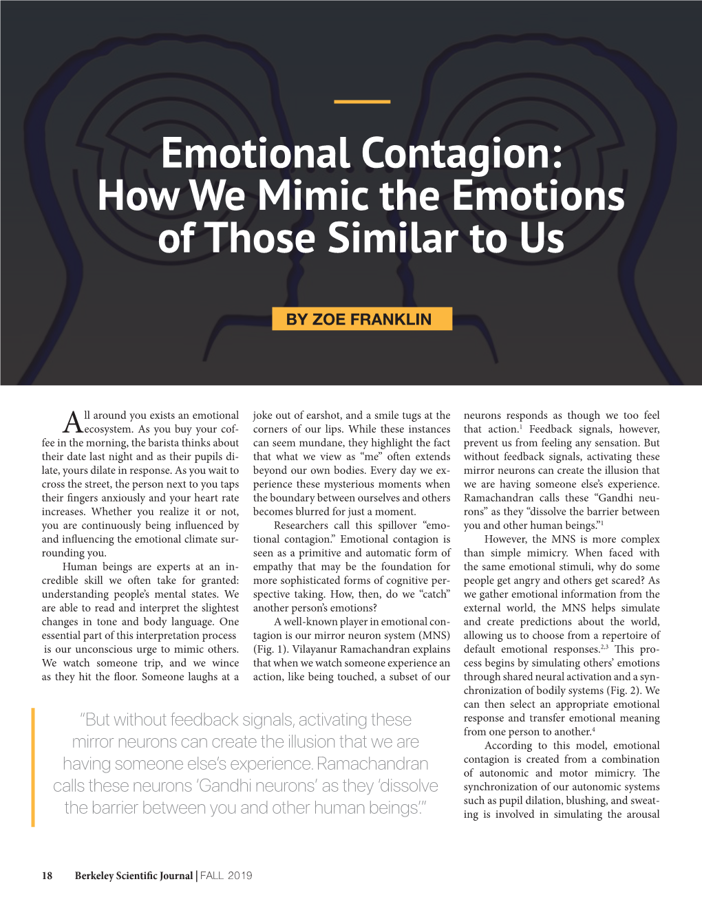 Emotional Contagion: How We Mimic the Emotions of Those Similar to Us