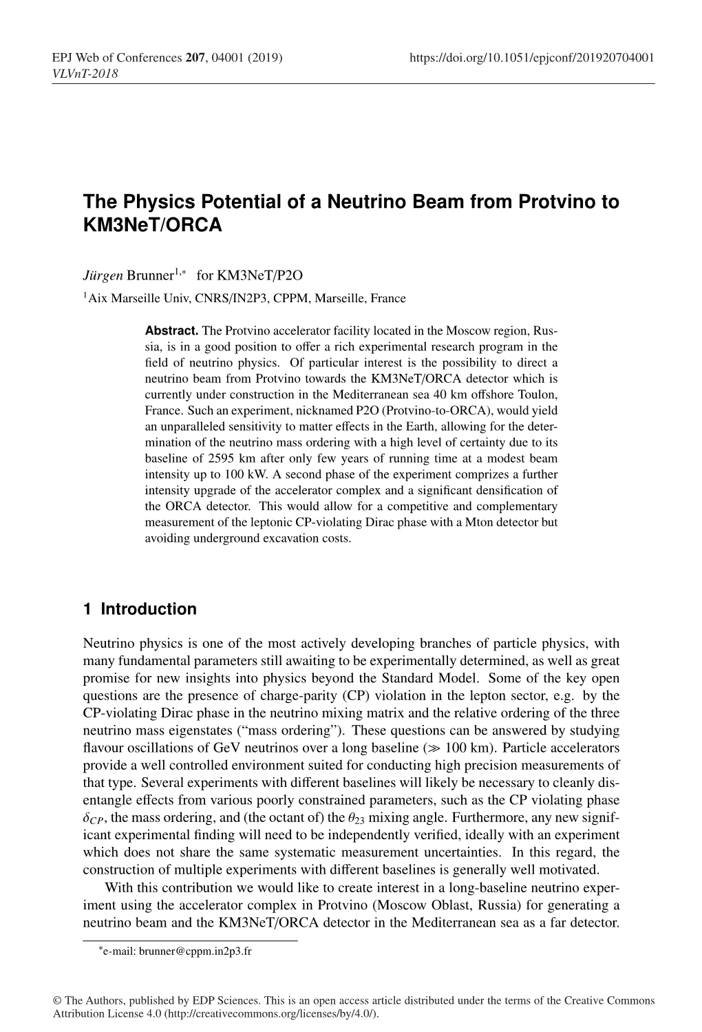 The Physics Potential of a Neutrino Beam from Protvino to Km3net/ORCA