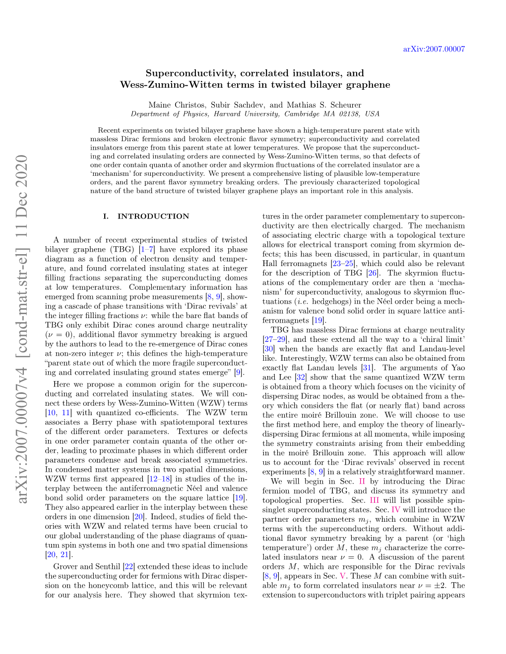 Wess-Zumino-Witten Terms in Twisted Bilayer Graphene