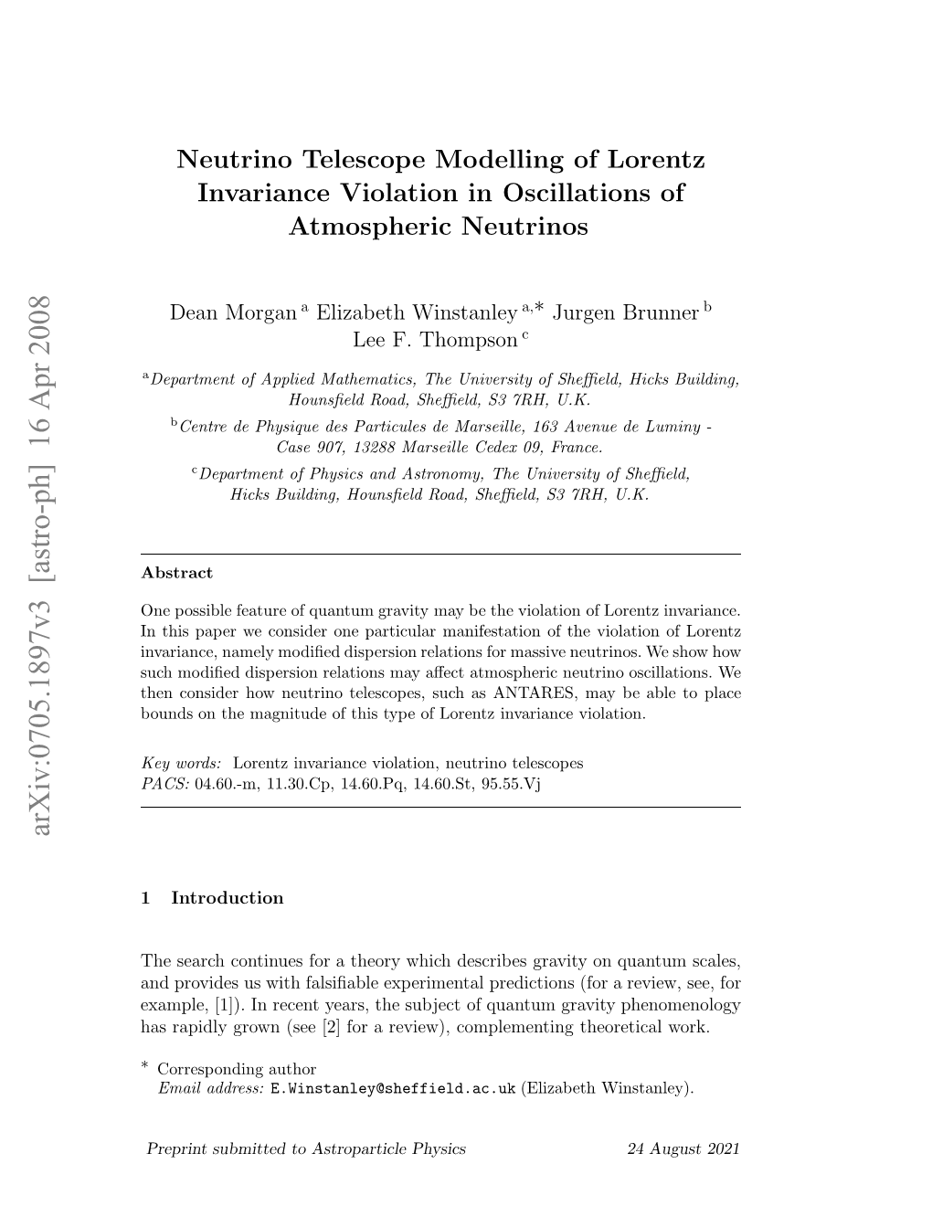 Neutrino Telescope Modelling of Lorentz Invariance Violation