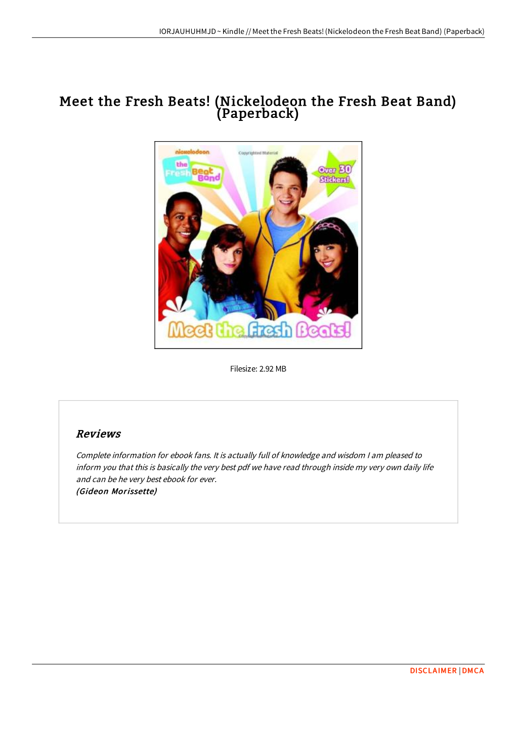 Read Book // Meet the Fresh Beats! (Nickelodeon the Fresh Beat Band