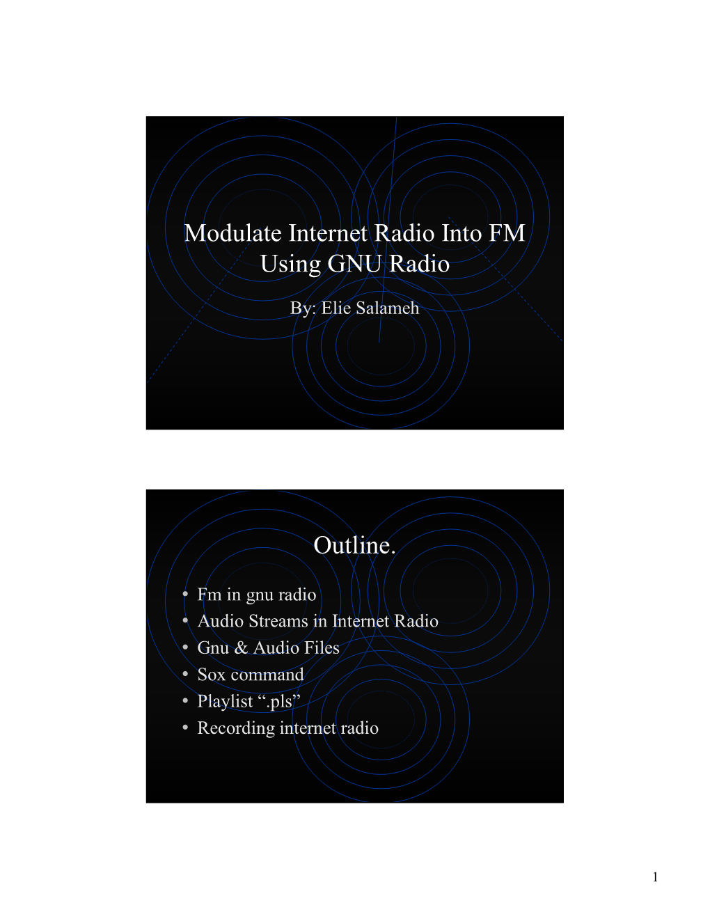 Modulate Internet Radio Into FM Using GNU Radio Outline