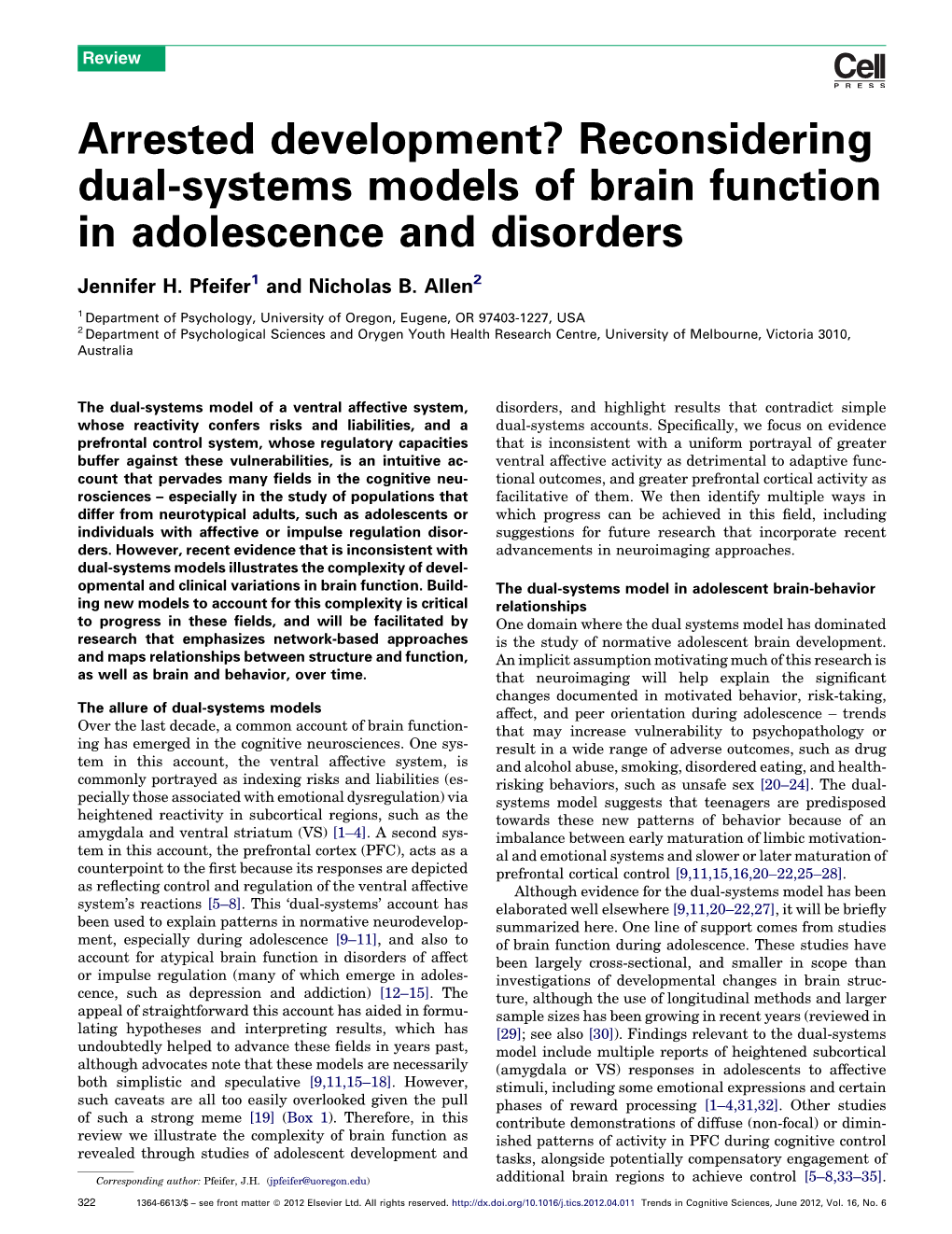 Reconsidering Dual-Systems Models Of