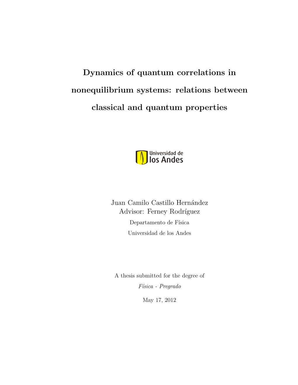 Relations Between Classical and Quantum Properties