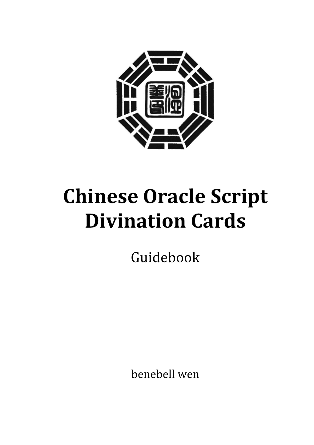 Chinese Oracle Script Divination Cards