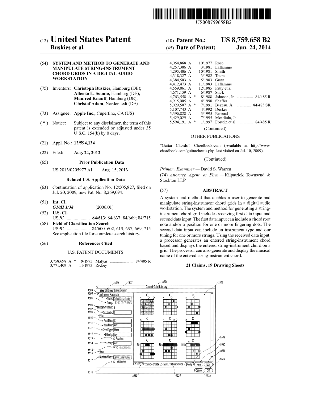 (10) Patent No.: US 8759658 B2