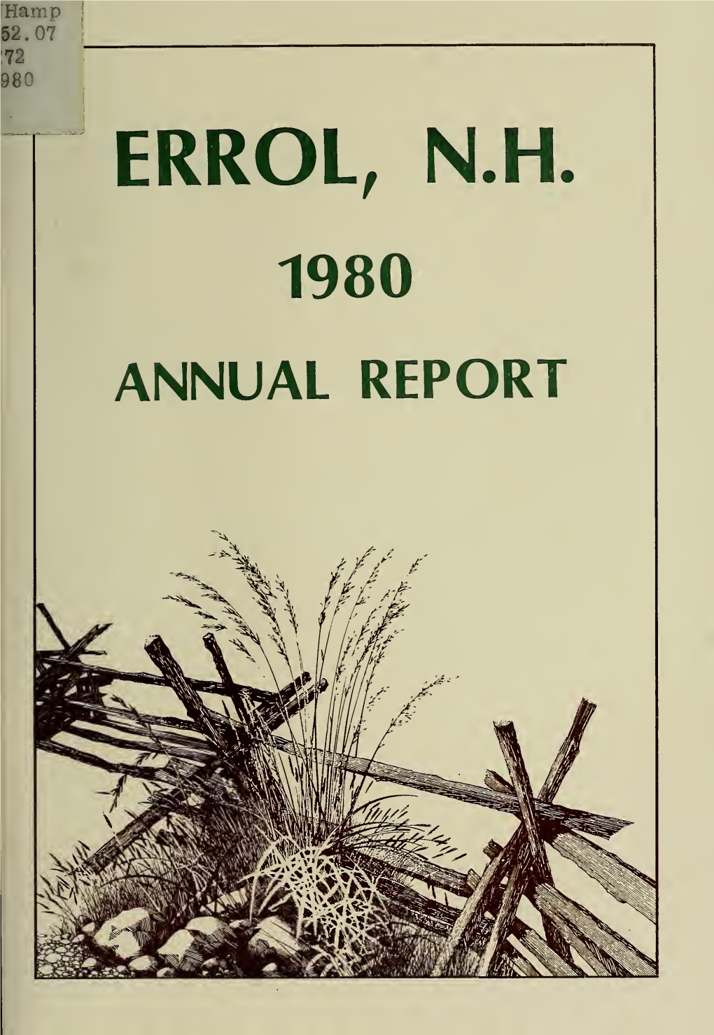 Annual Report of the Town Officers of the Town of Errol, N.H. for the Year