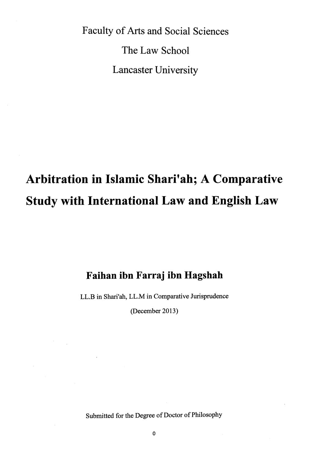 Arbitration in Islamic Shari'ah", a Paper Presented in European Council for Fatwa and Research, Available At