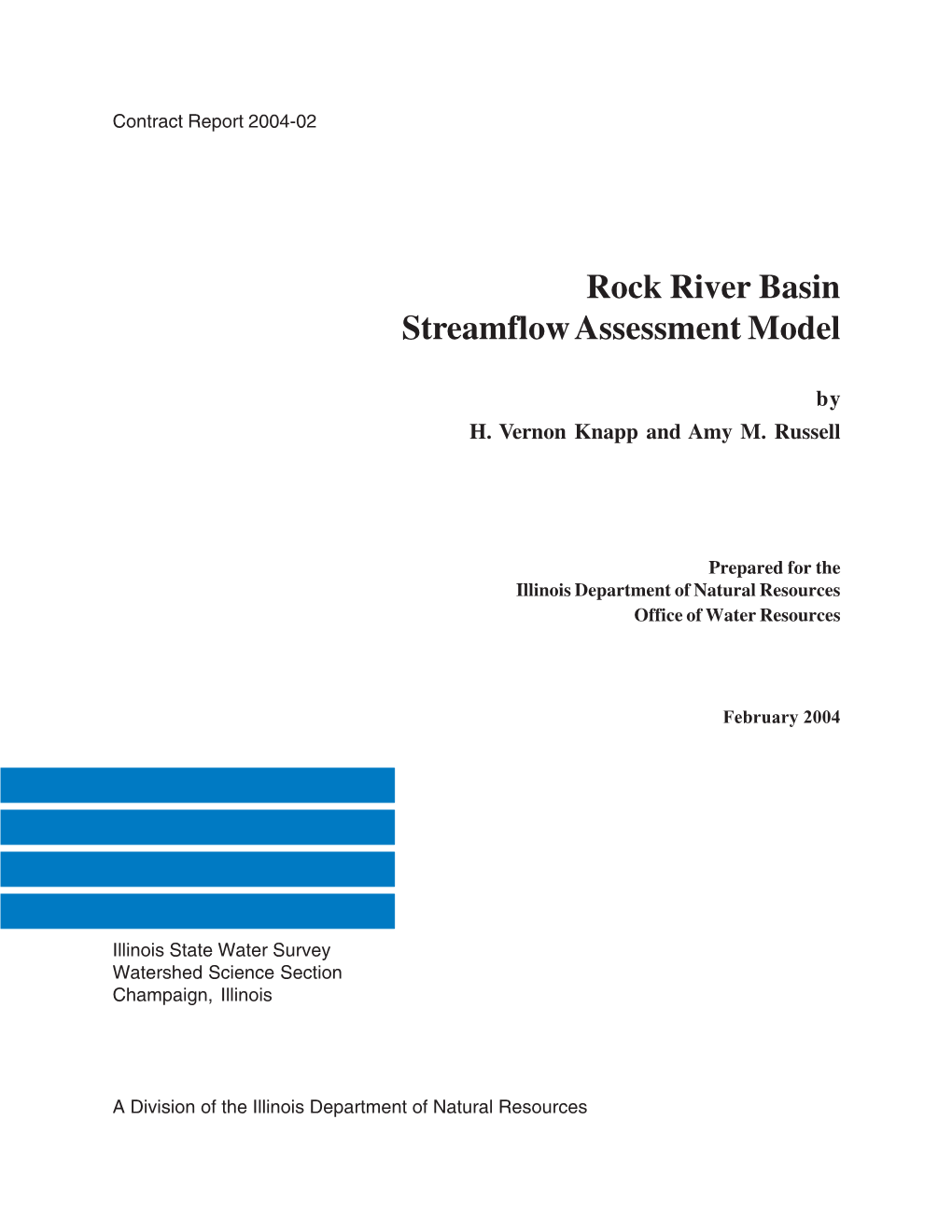 Rock River Basin Streamflow Assessment Model