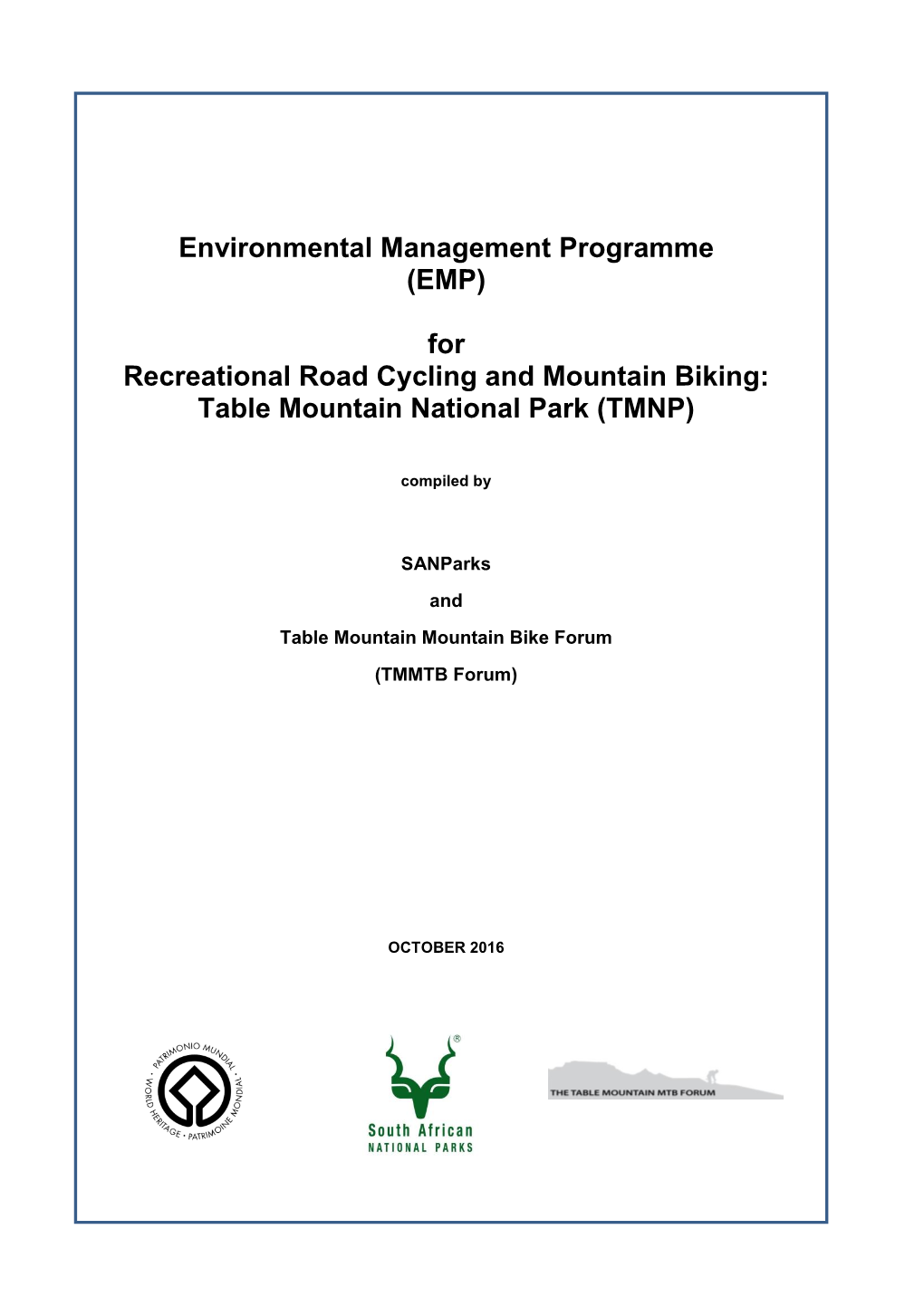 (EMP) for Recreational Road Cycling and Mountain Biking