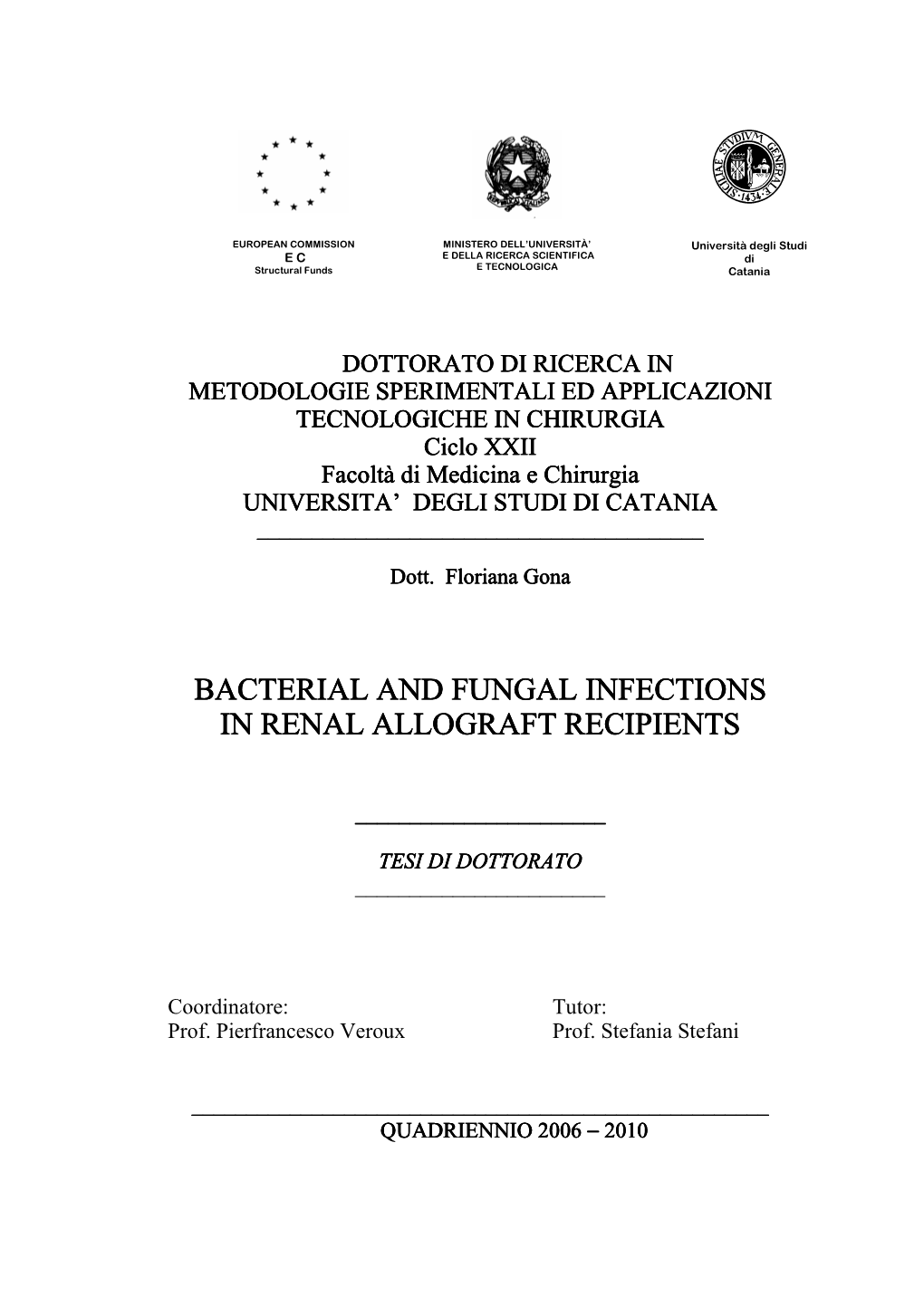 Bacterial Bacterial and Fungal and Fungal And