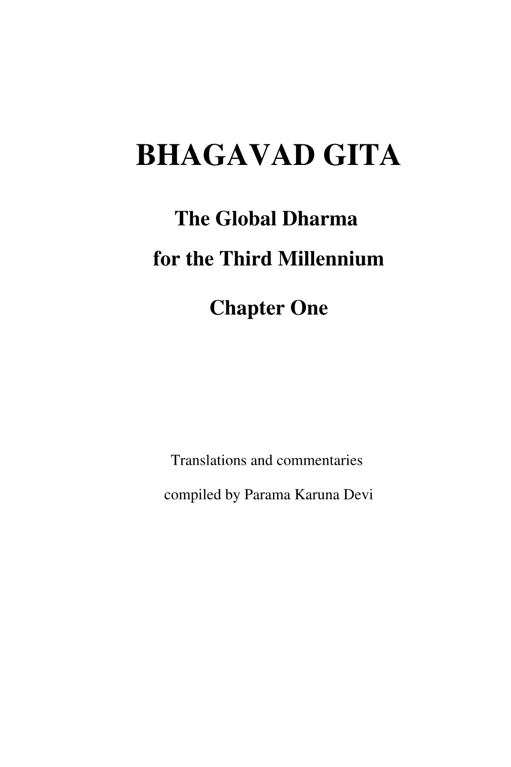 Bhagavad Gita