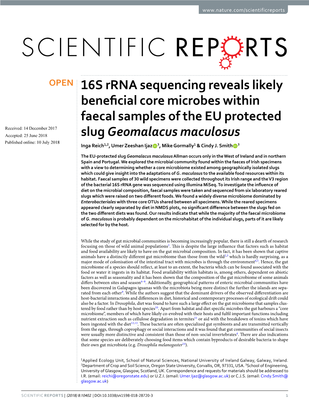 16S Rrna Sequencing Reveals Likely Beneficial Core Microbes Within