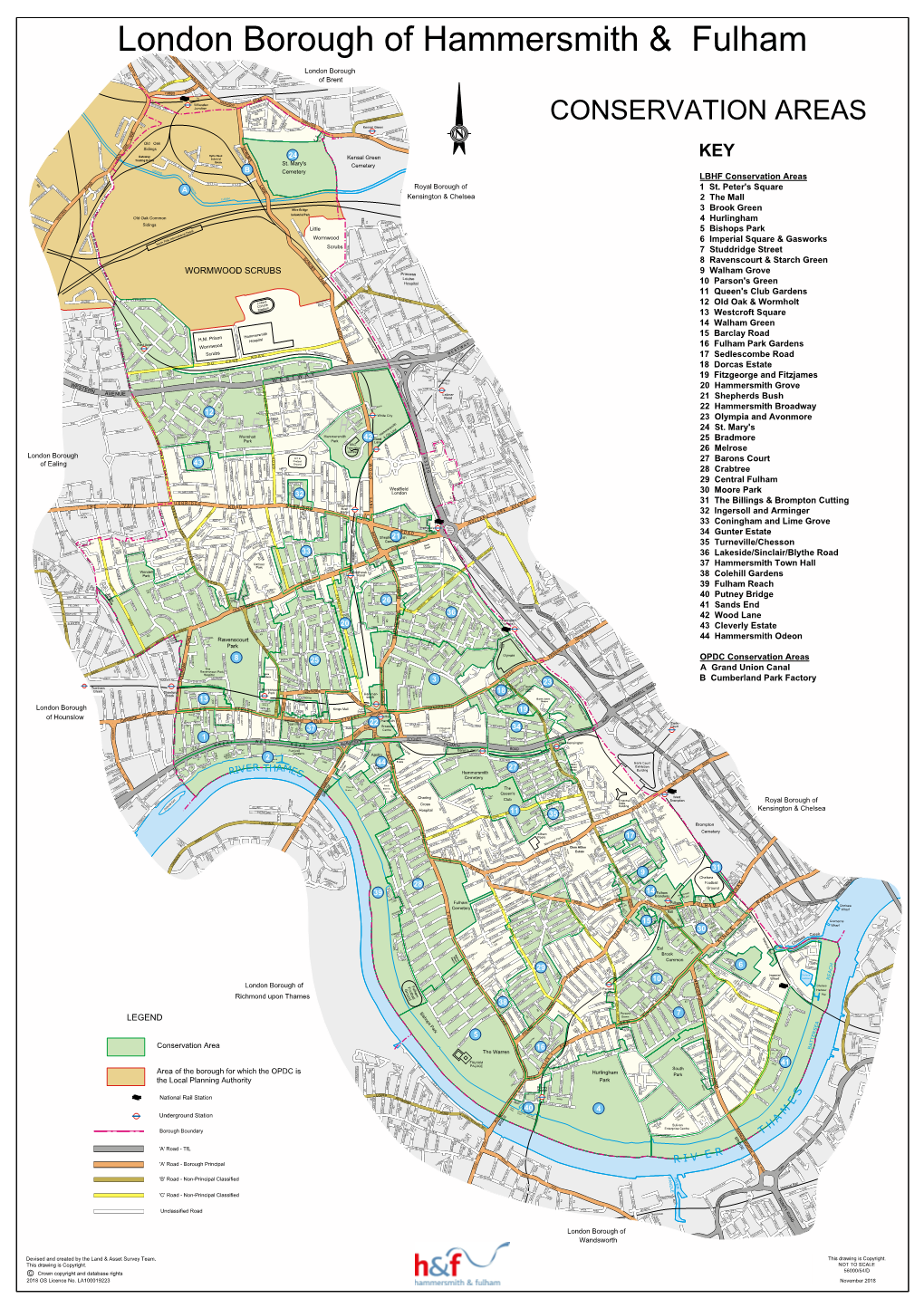 Map of Conservation Areas in Hammersmith & Fulham (Pdf)