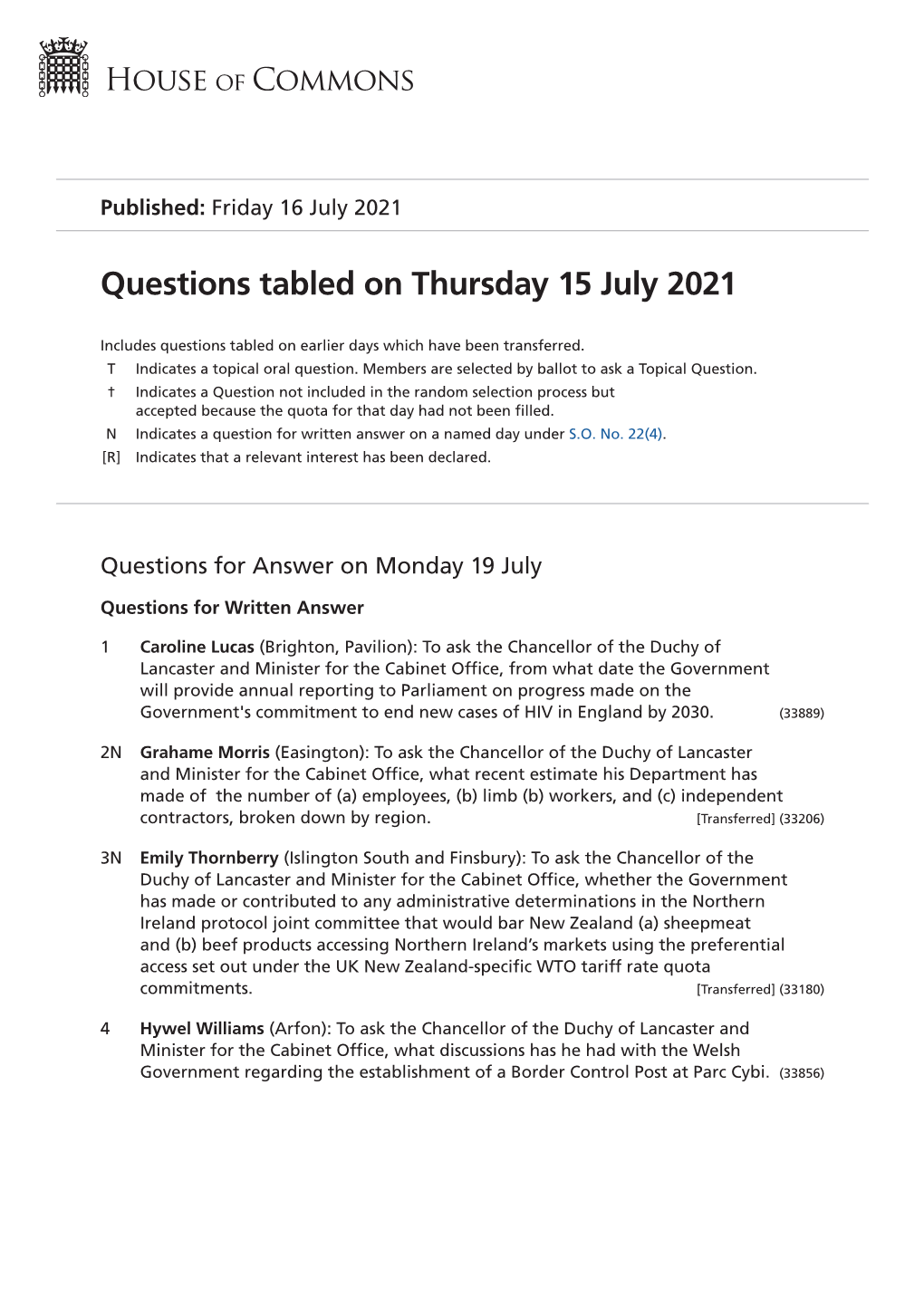 View Questions Tabled PDF File 0.24 MB