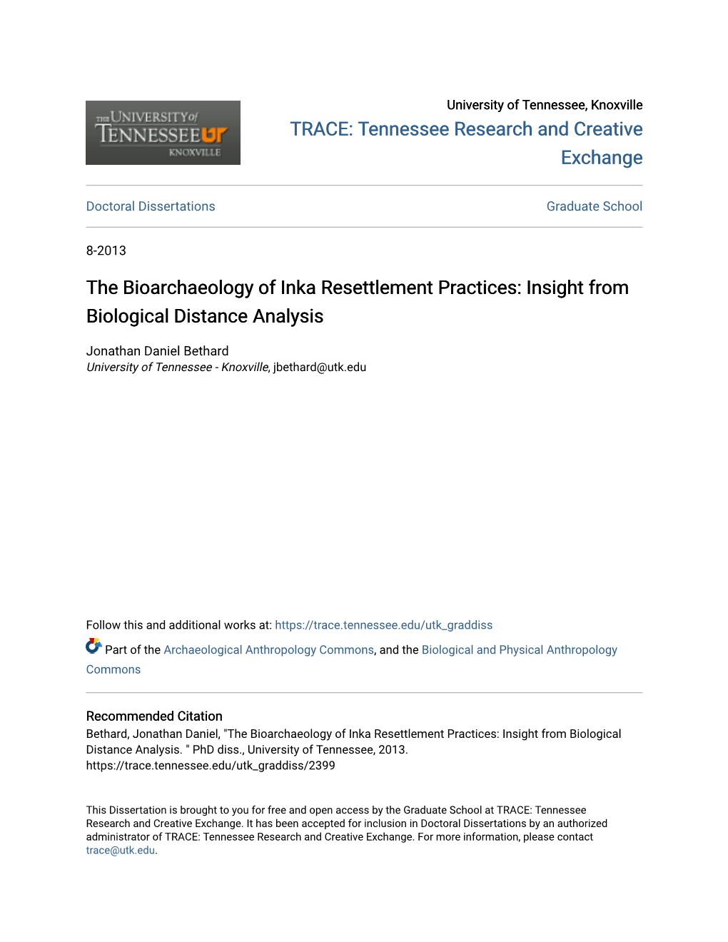 The Bioarchaeology of Inka Resettlement Practices: Insight from Biological Distance Analysis