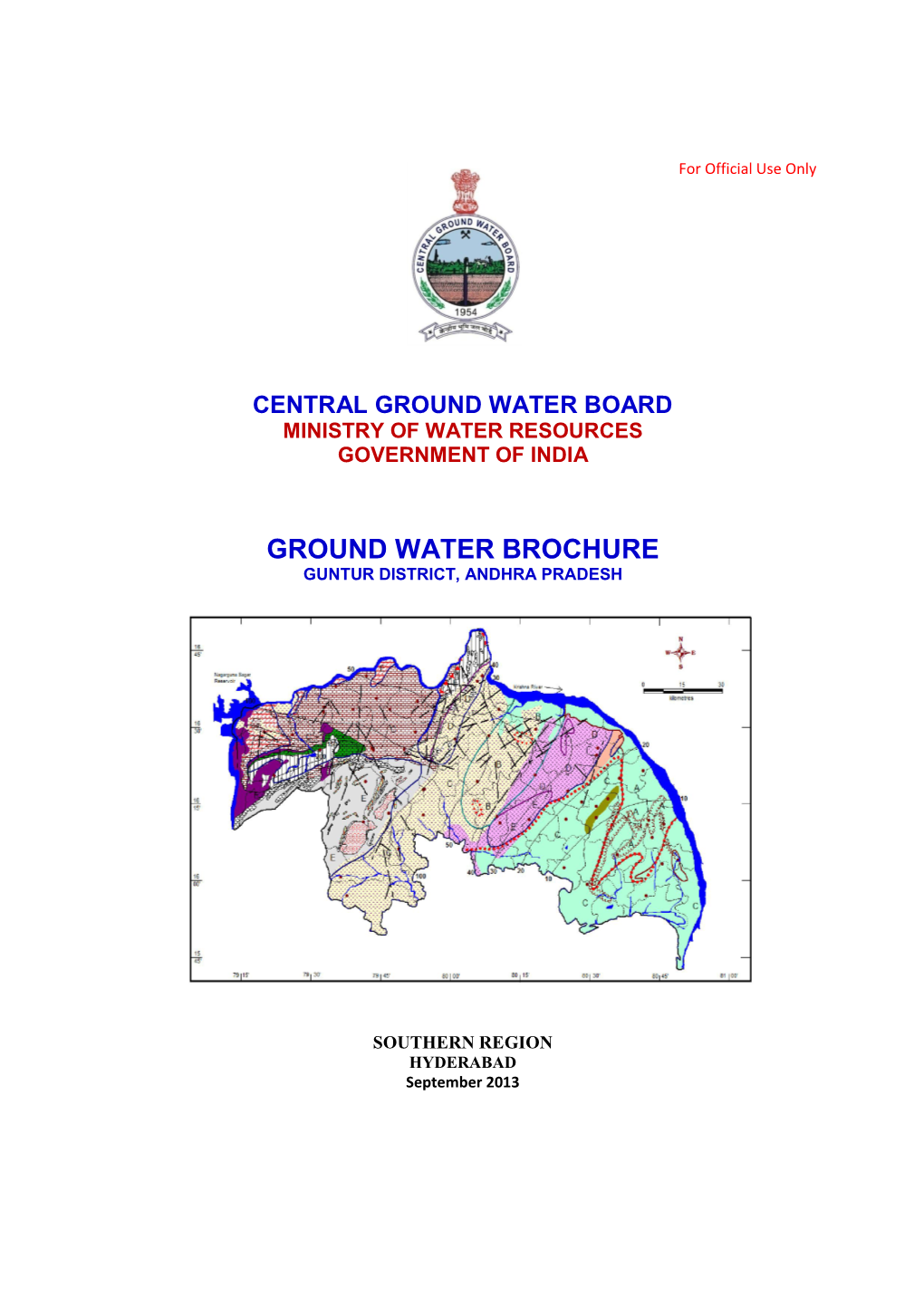 Ground Water Brochure Guntur District, Andhra Pradesh