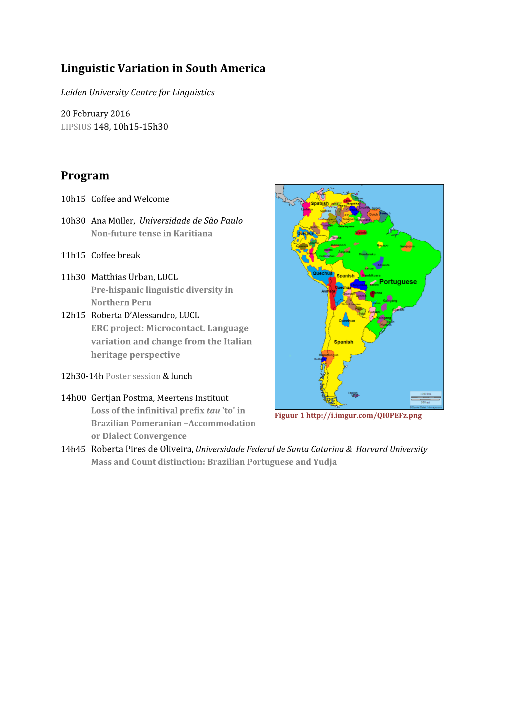 Program Linguistic Variation South America