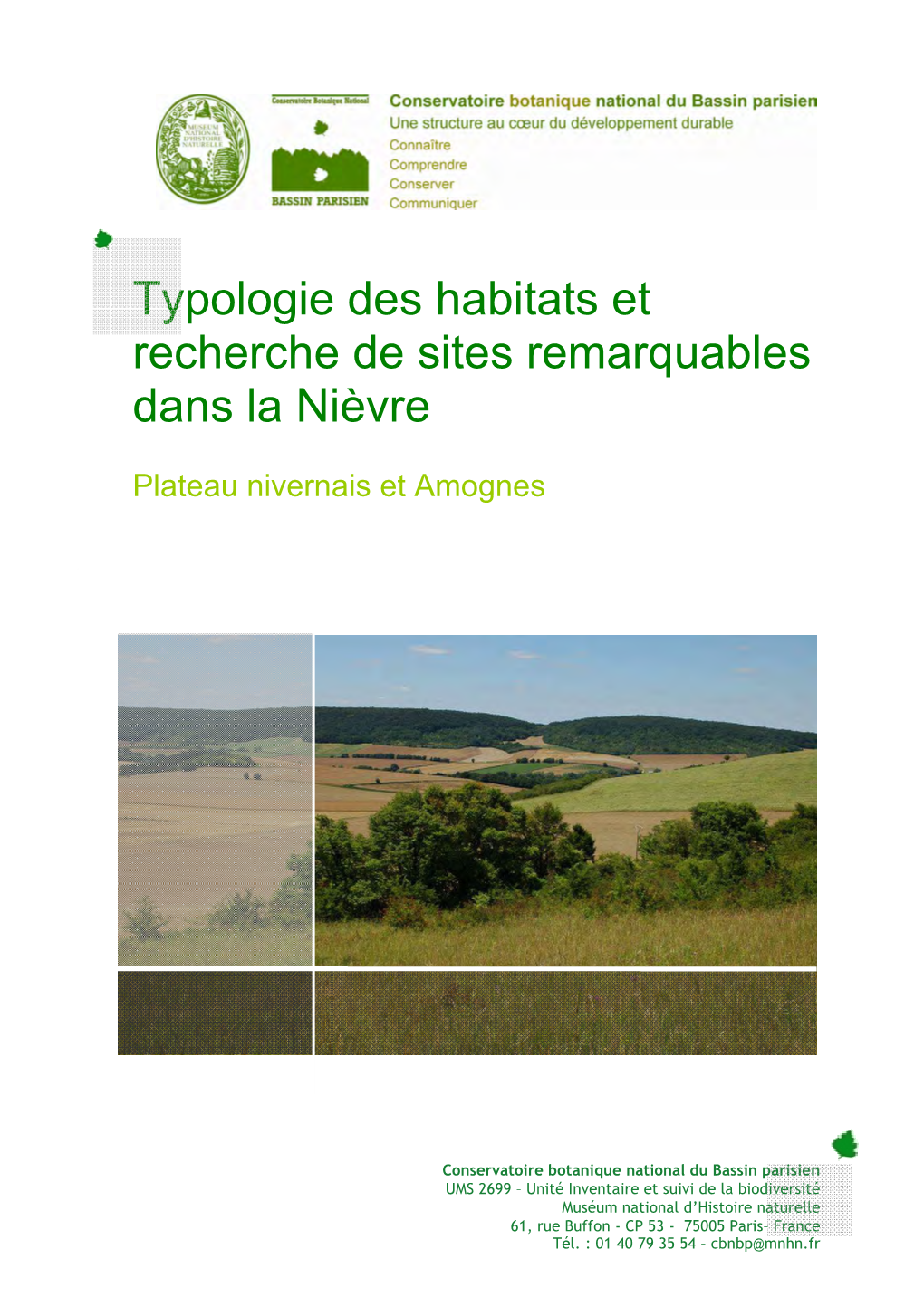 Typologie Des Habitats Et Recherche De Sites Remarquables Dans La Nièvre