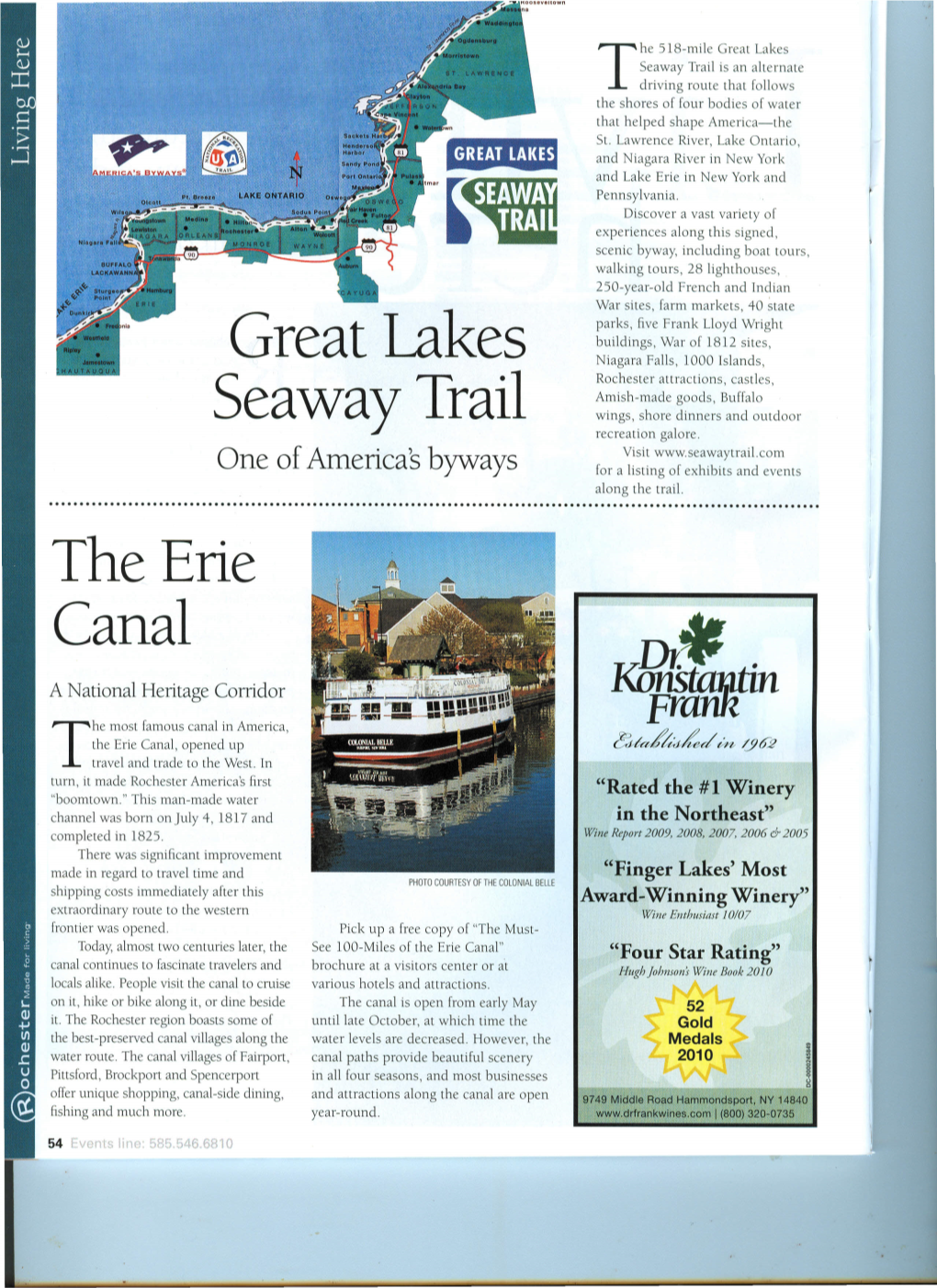 Great Lakes Seaway Trail Is an Alternate T Driving Route That Follows the Shores of Four Bodies of Water That Helped Shape America-The St