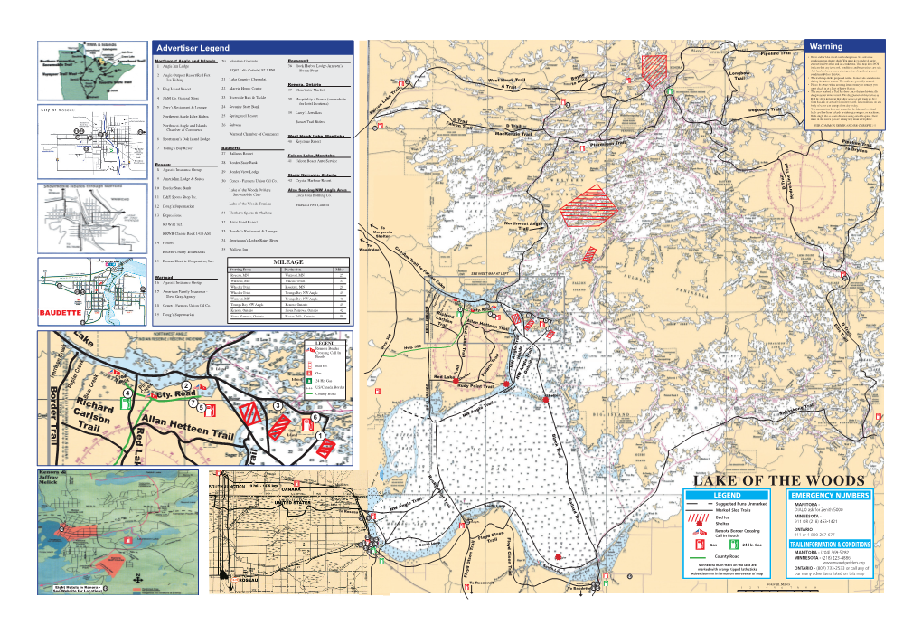 Trail • River And/Or Lake Travel Can Be Dangerous