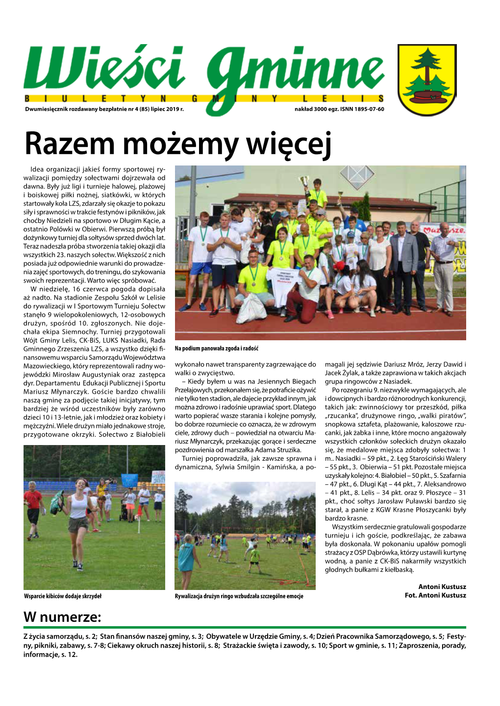 Razem Możemy Więcej Idea Organizacji Jakieś Formy Sportowej Ry- Walizacji Pomiędzy Sołectwami Dojrzewała Od Dawna