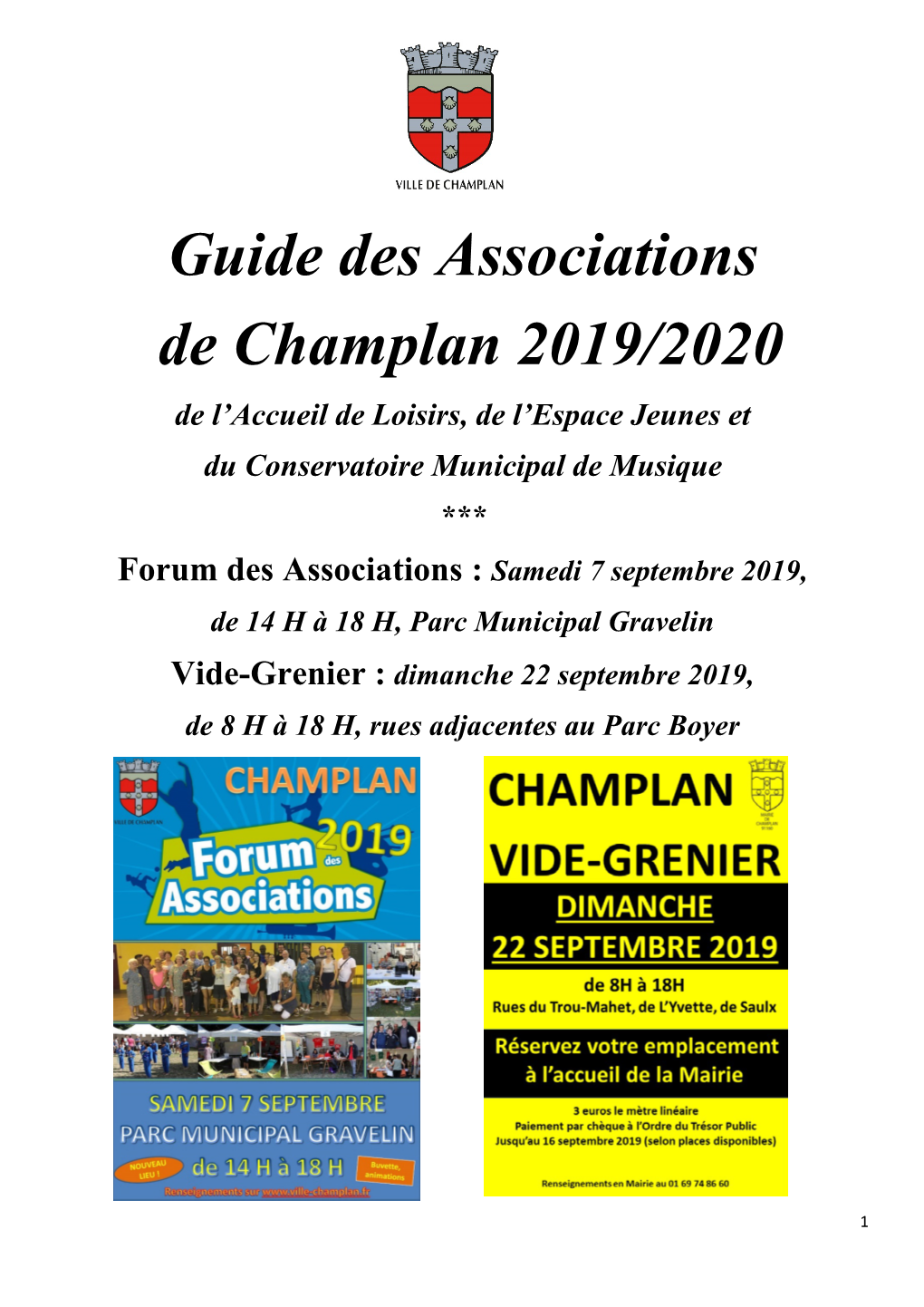 Guide Des Associations De Champlan 2019/2020