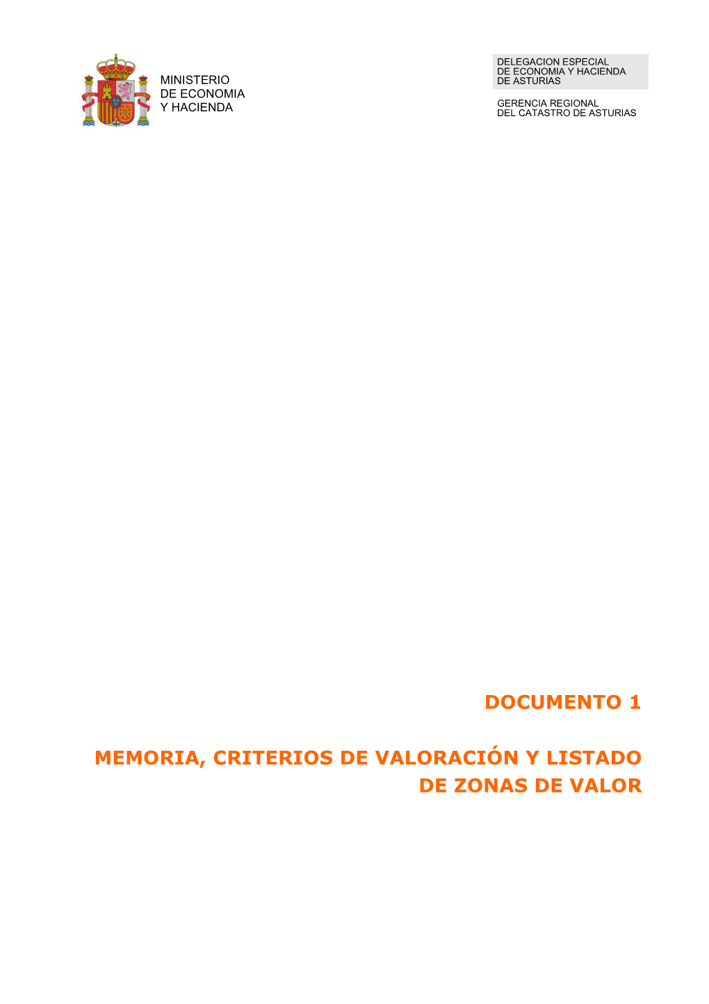 Documento 1 Memoria, Criterios De Valoración Y