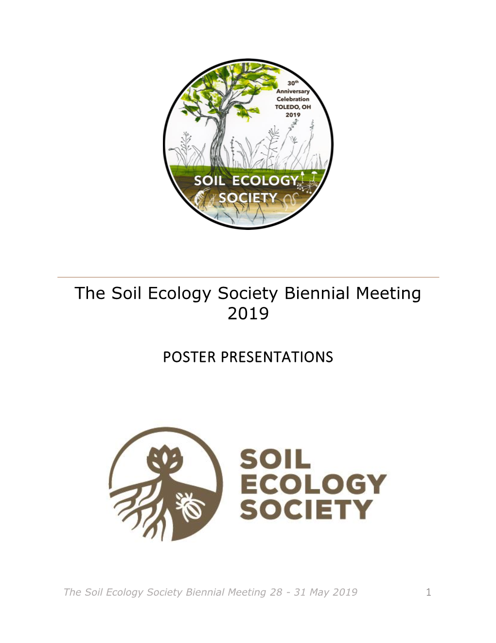 The Soil Ecology Society Biennial Meeting 2019 POSTER