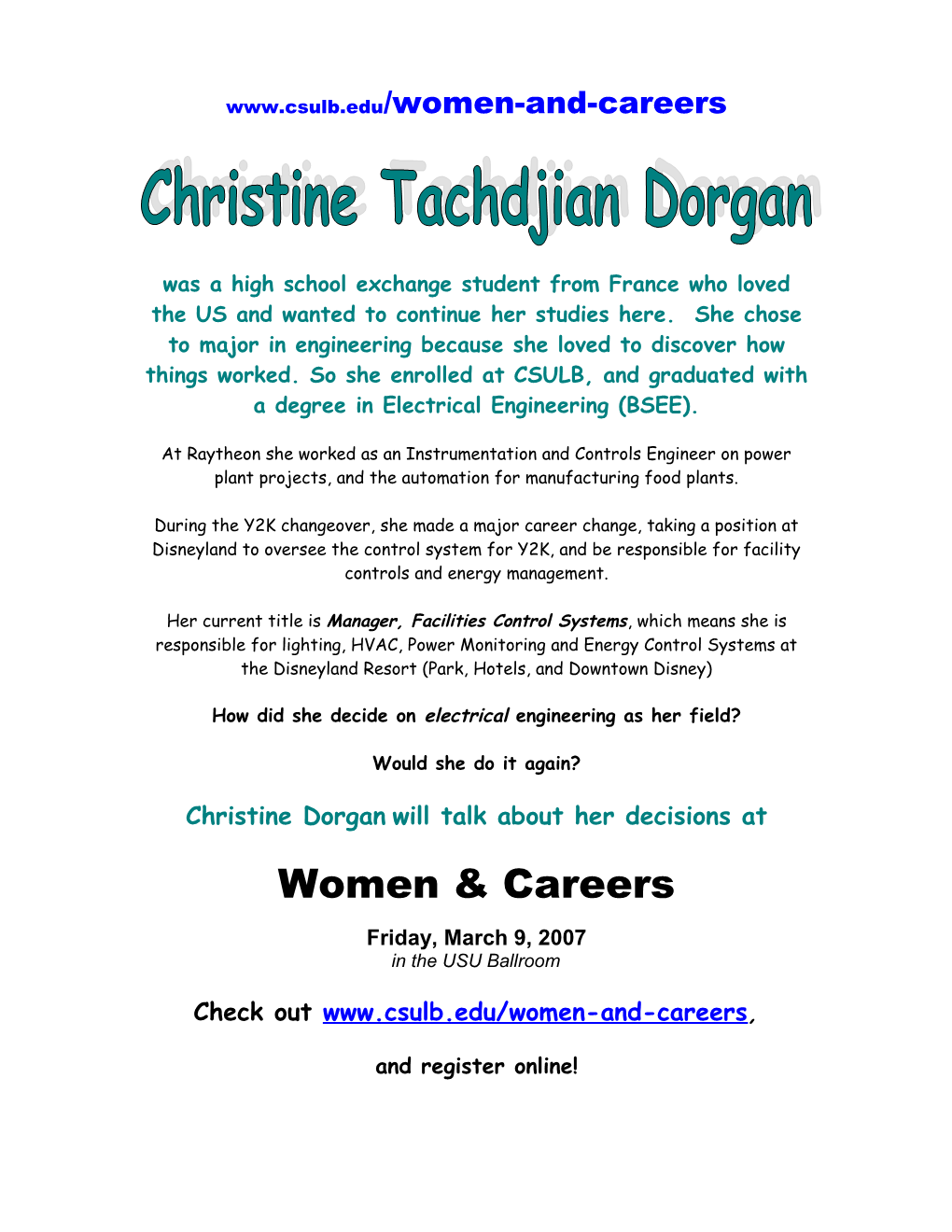 Full Name Christine Tachdjian Dorgan (Graduated As Tachdjian)