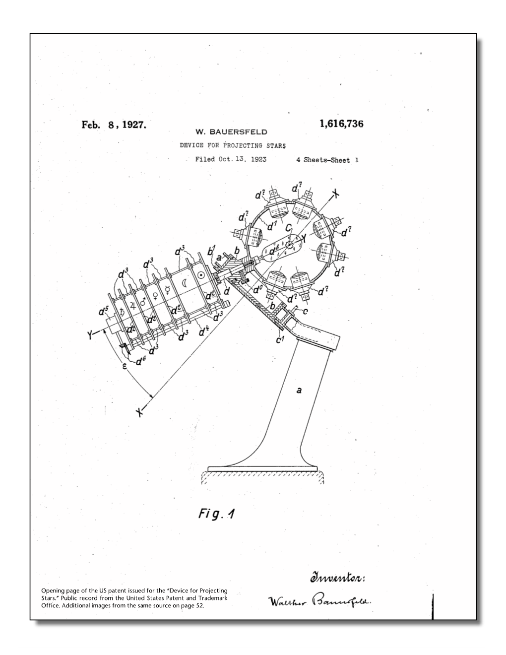 50 Planetarian December 2013 Tracing Paths of History Rudolf Straubel, Walter Bauersfeld, and the Projection Planetarium