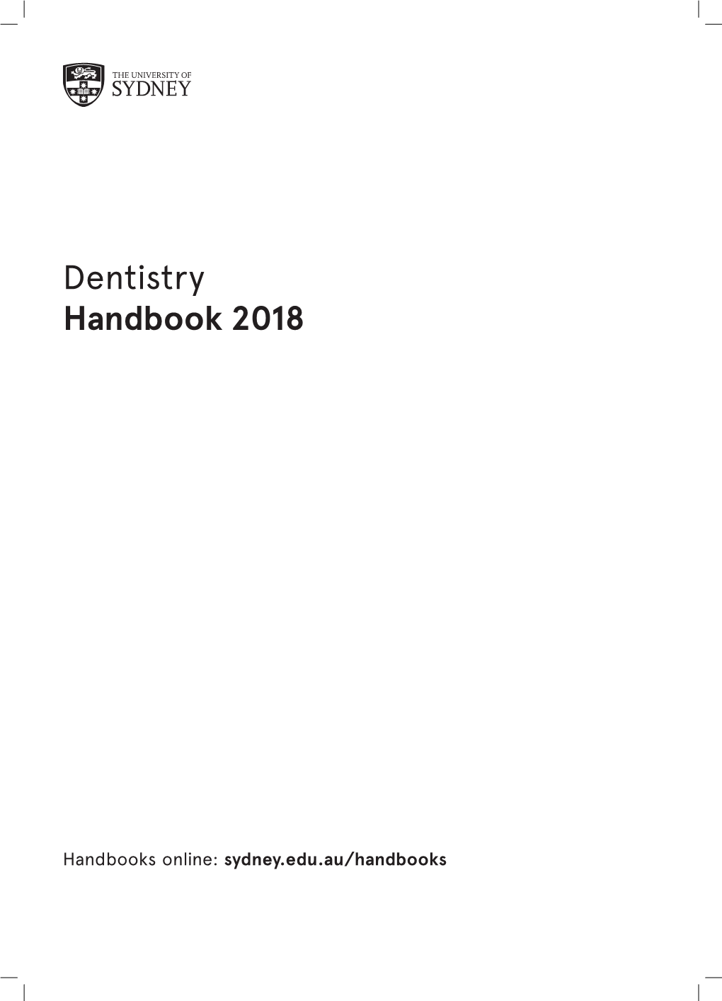 Dentistry Handbook 2018
