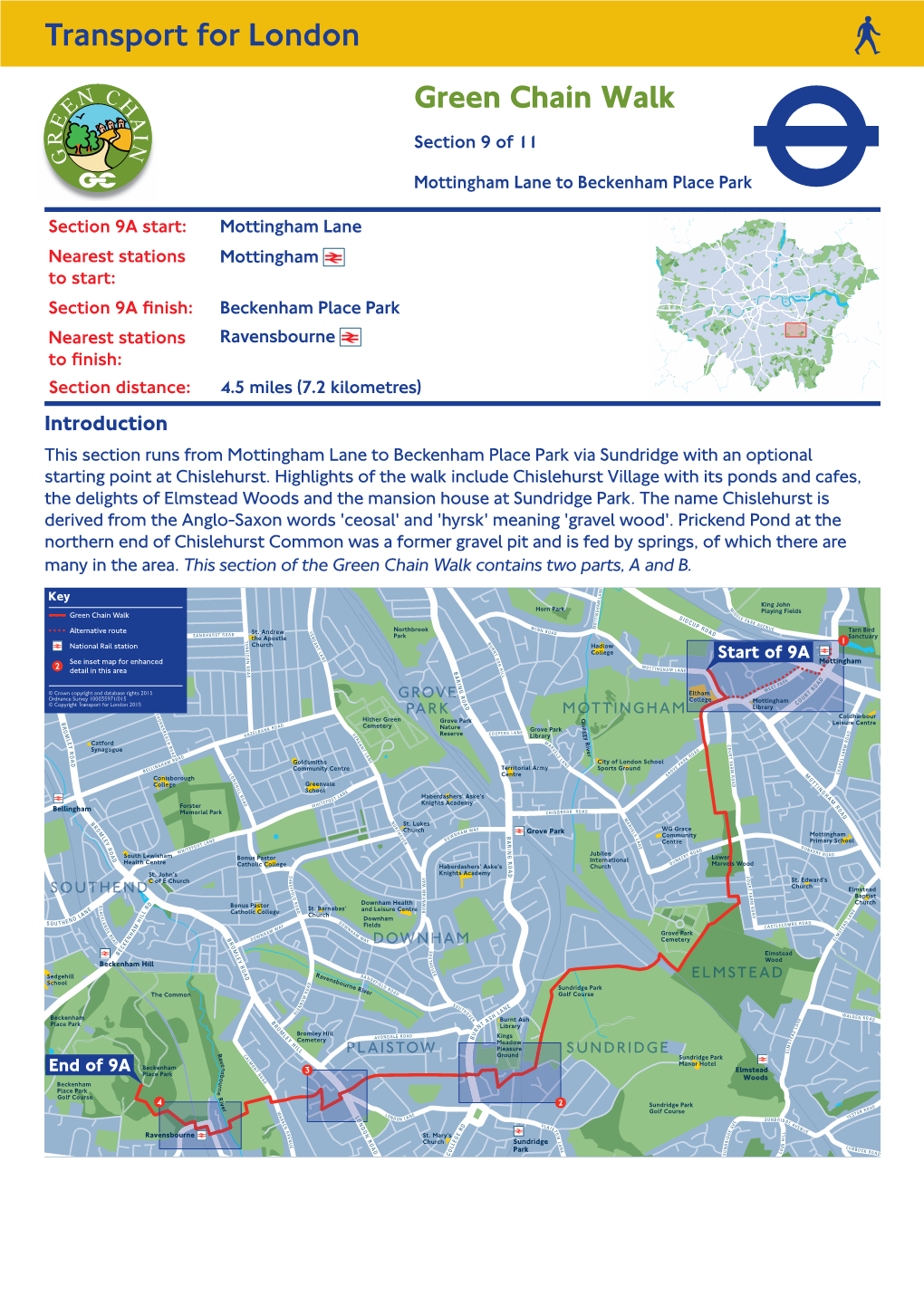 Green Chain Walk. Section 9 of 11