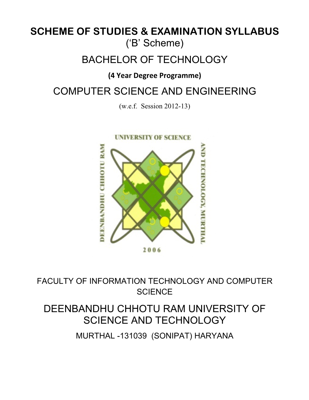 B.Tech. Revised Scheme Syllabus CSE.Pdf