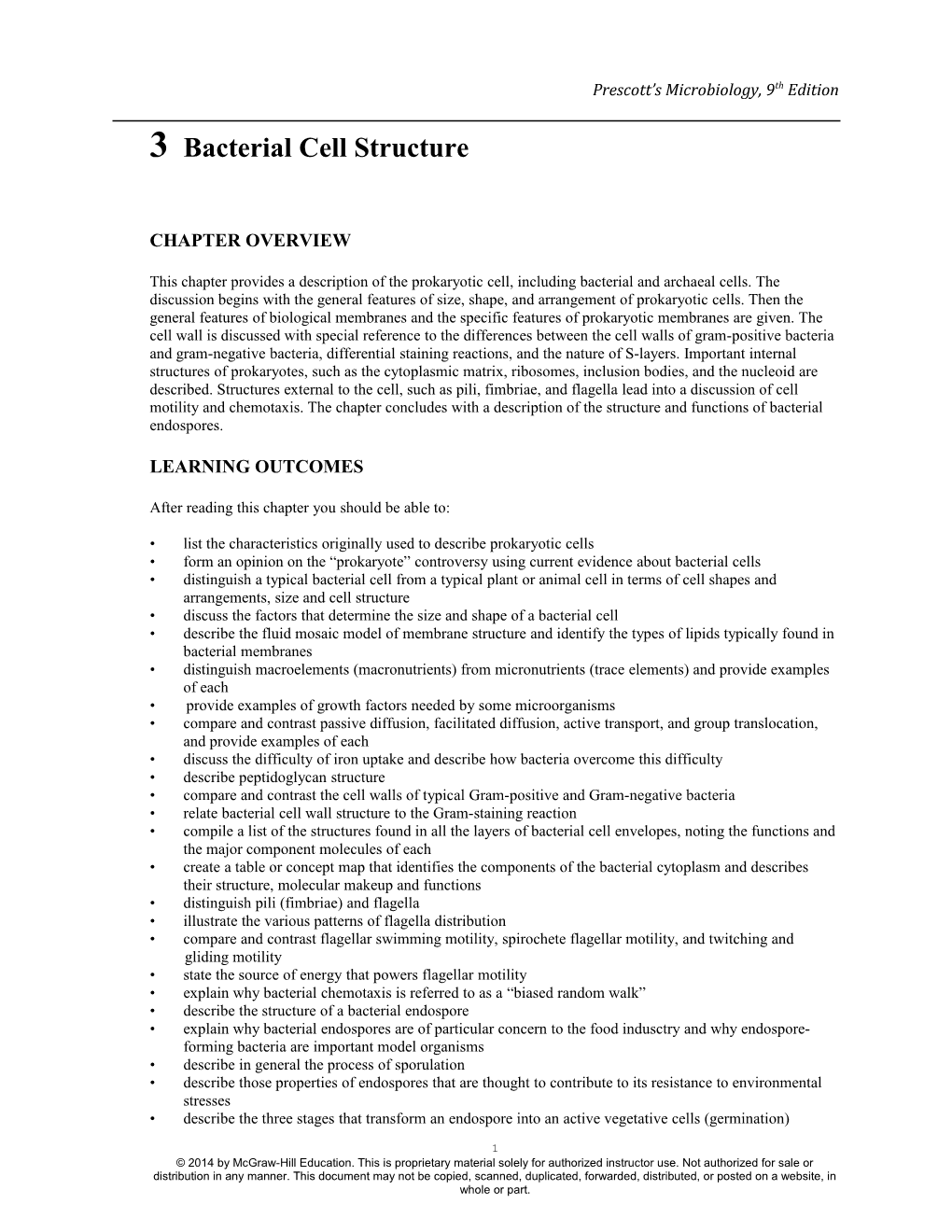 3 Bacterial Cell Structure