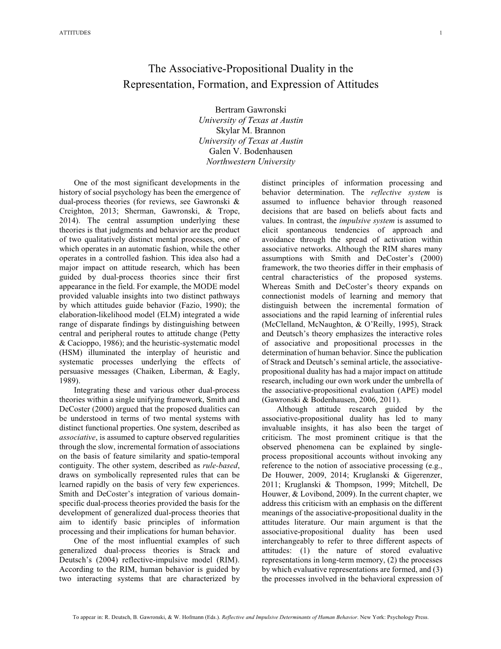 The Associative/Propositional Duality in the Representation