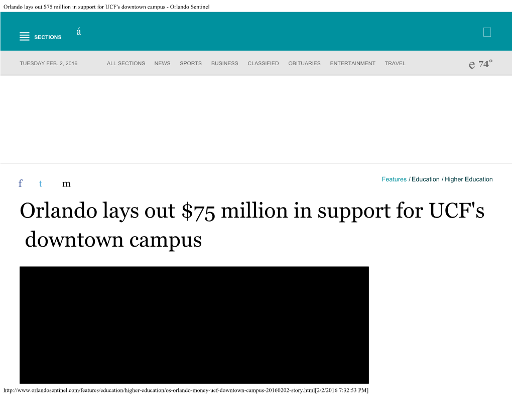UCF Commits to Downtown Orlando Campus - Orlando Business Journal