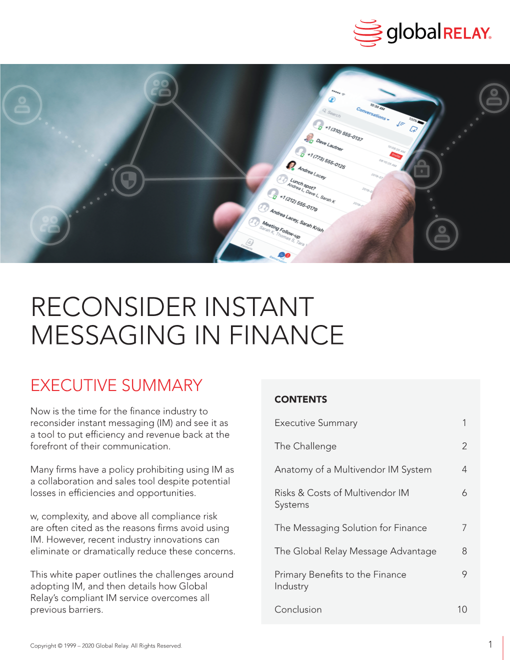 Reconsider Instant Messaging in Finance