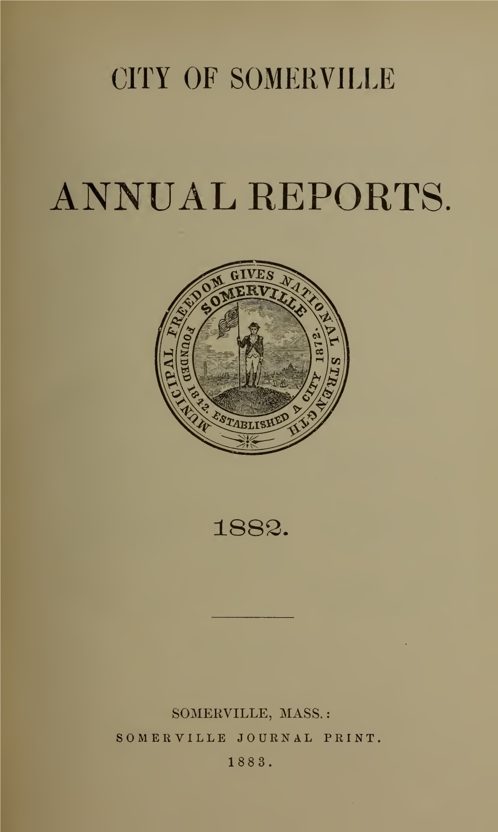 Annual Report of the City of Somerville