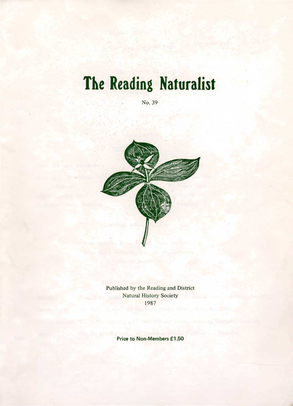 The. Reading Naturalist