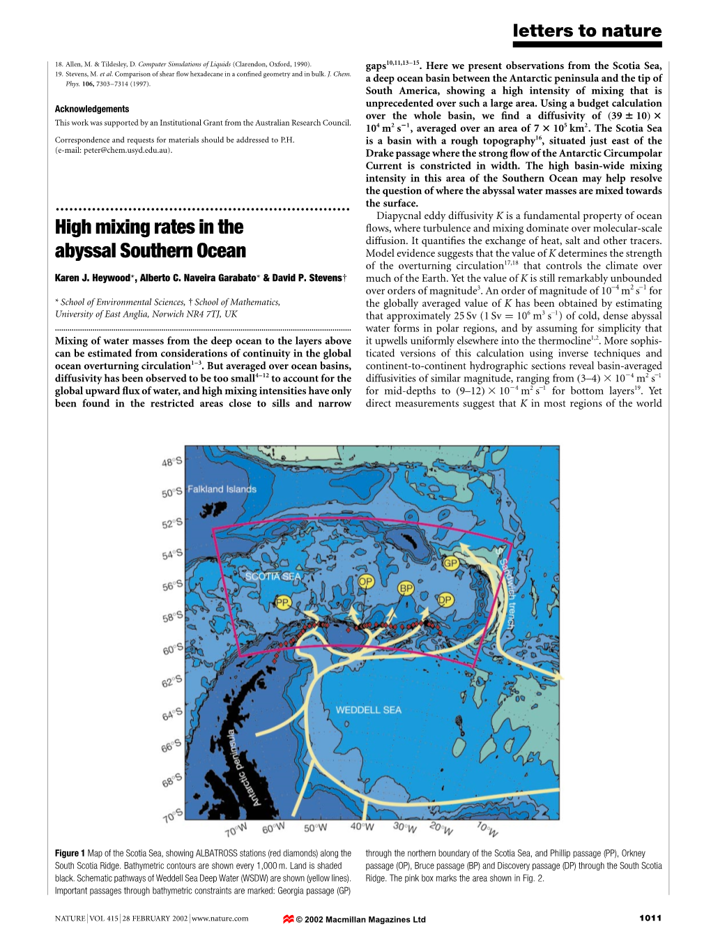 High Mixing Rates in the Abyssal Southern Ocean